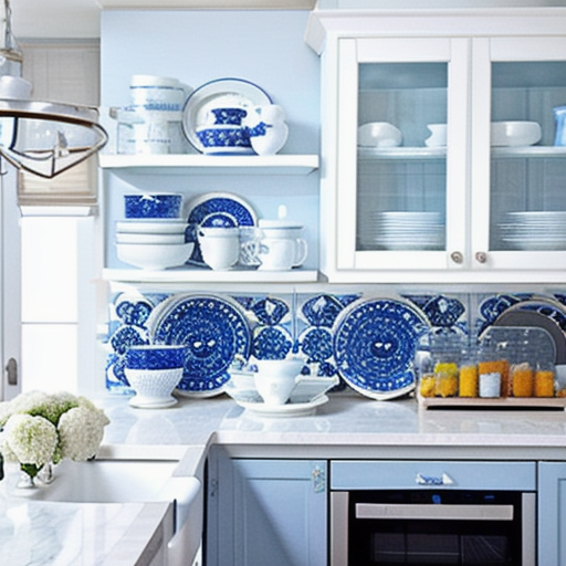 10 Blue and White Kitchen Decor design idea 1
