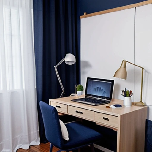 10 Navy Blue Home Office Decor for a Sophisticated Workspace design idea 1