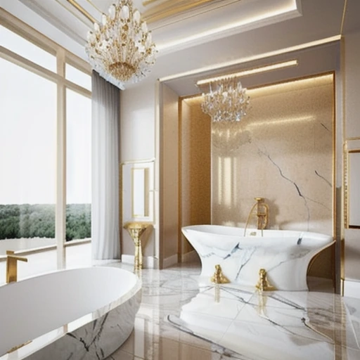 10 Champagne Gold Bathroom Decor for an Elegant Spa Feel design idea 1