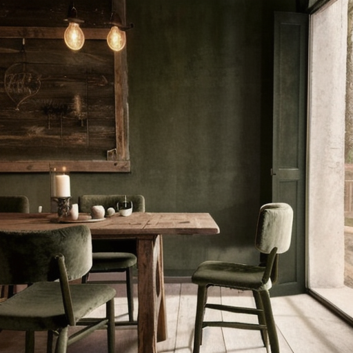 10 Olive Green Dining Room Styling design idea 2