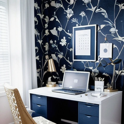 10 Navy Blue Home Office Decor for a Sophisticated Workspace design idea 2