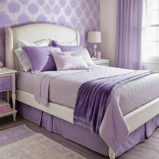 10 Dusty Lavender Bedroom Inspiration for a Soft Vintage Aesthetic design idea 2