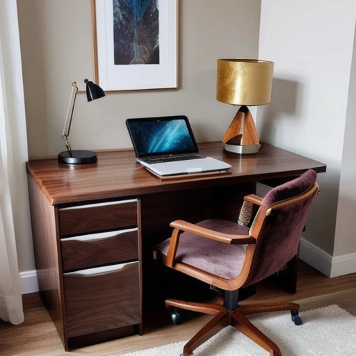 10 Walnut Brown Home Office Setup for Productivity and Style design idea 2