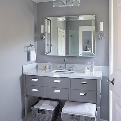 10 Soft Grey Bathroom Inspiration design idea 3