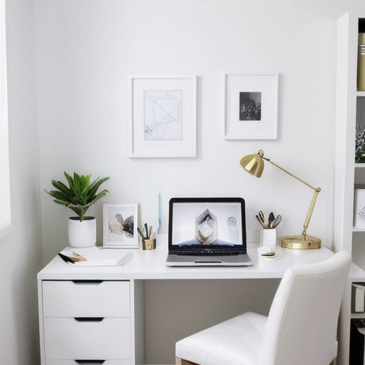 10 White Home Office Setup Ideas design idea 3