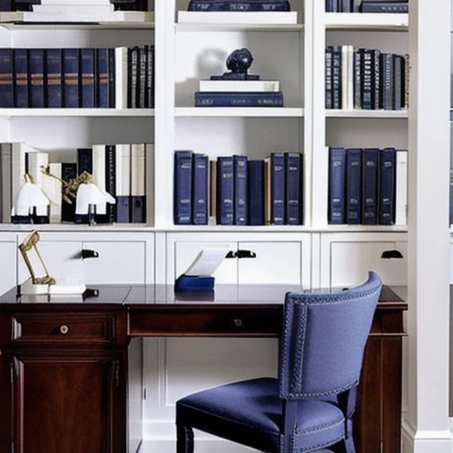 10 Navy Blue Home Office Decor for a Sophisticated Workspace design idea 3