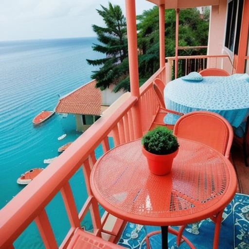 10-coral-balcony-inspiration-for-a-bright-apartment-aesthetic-3 10 Coral Balcony Inspiration for a Bright Apartment Aesthetic design idea 3