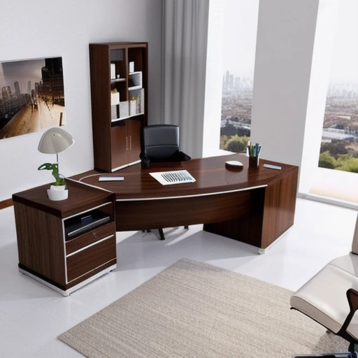 10 Walnut Brown Home Office Setup for Productivity and Style design idea 3