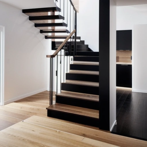 10 Black and Wood Staircase Design for Contemporary Interiors design idea 4