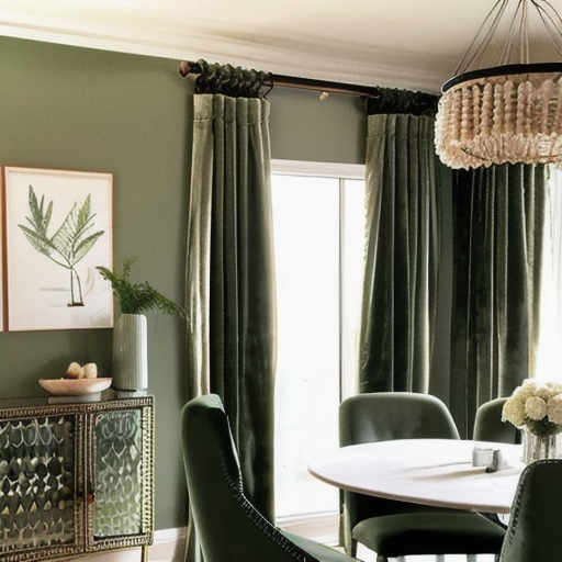 10 Olive Green Dining Room Styling design idea 4