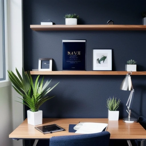 10 Navy Blue Home Office Decor for a Sophisticated Workspace design idea 4