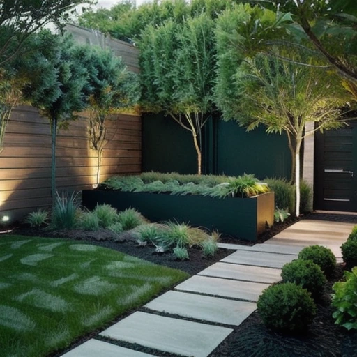 10-dark-green-backyard-landscaping-ideas-for-modern-homes-5 10 Dark Green Backyard Landscaping Ideas for Modern Homes design idea 5