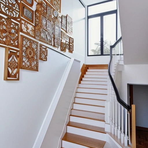 8 Staircase Walls That Turn Dead Space Into Art design idea 5