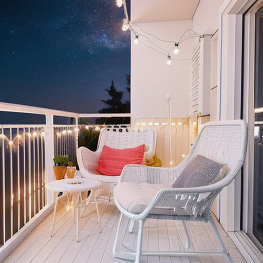 4 White Minimal Balcony Styling design idea 5