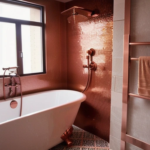 10-copper-tone-bathroom-ideas-for-a-luxury-boutique-hotel-feel-6 10 Copper Tone Bathroom Ideas for a Luxury Boutique Hotel Feel design idea 6