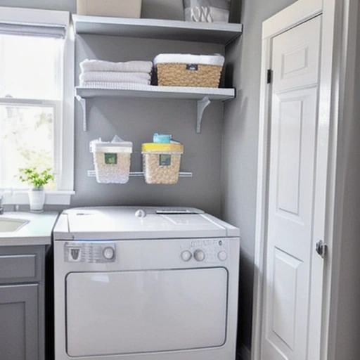 10-soft-gray-laundry-room-makeover-for-organized-living-7 10 Soft Gray Laundry Room Makeover for Organized Living design idea 7