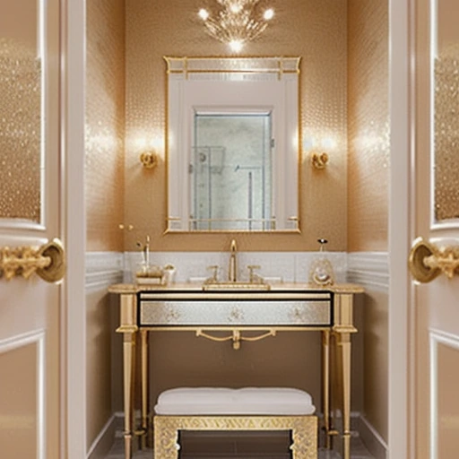 10 Champagne Gold Bathroom Decor for an Elegant Spa Feel design idea 7