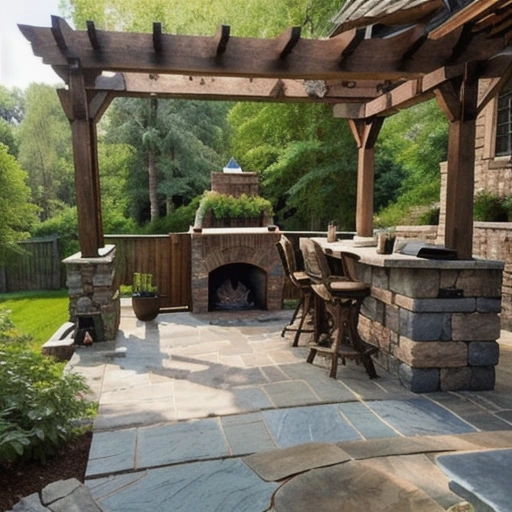 10-rustic-brown-patio-ideas-for-outdoor-entertaining-8 10 Rustic Brown Patio Ideas for Outdoor Entertaining design idea 8