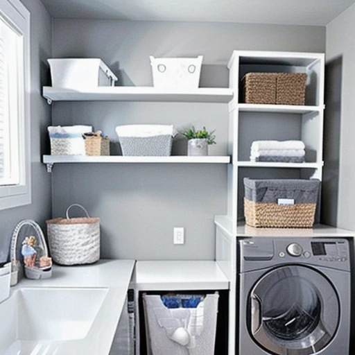 10-soft-gray-laundry-room-makeover-for-organized-living-9 10 Soft Gray Laundry Room Makeover for Organized Living design idea 9