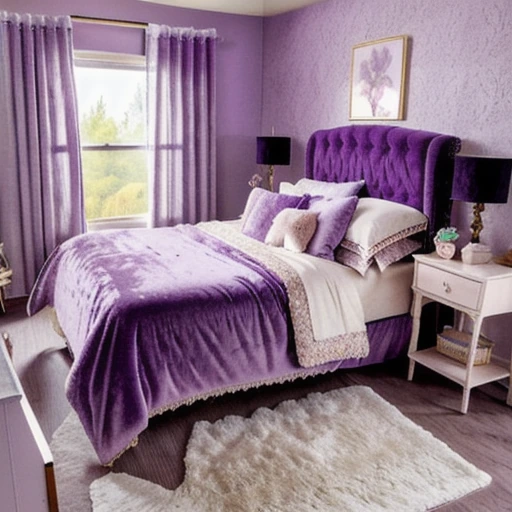 10 Dusty Lavender Bedroom Inspiration for a Soft Vintage Aesthetic design idea 9